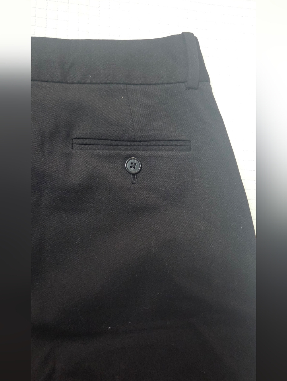 J. Crew Black Pantsuit Classic Style Style Strech Cotton Streitgh Leg, Mid Rise - Picture 6 of 9
